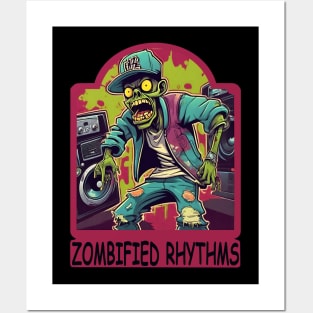 Zombie hip hop Posters and Art